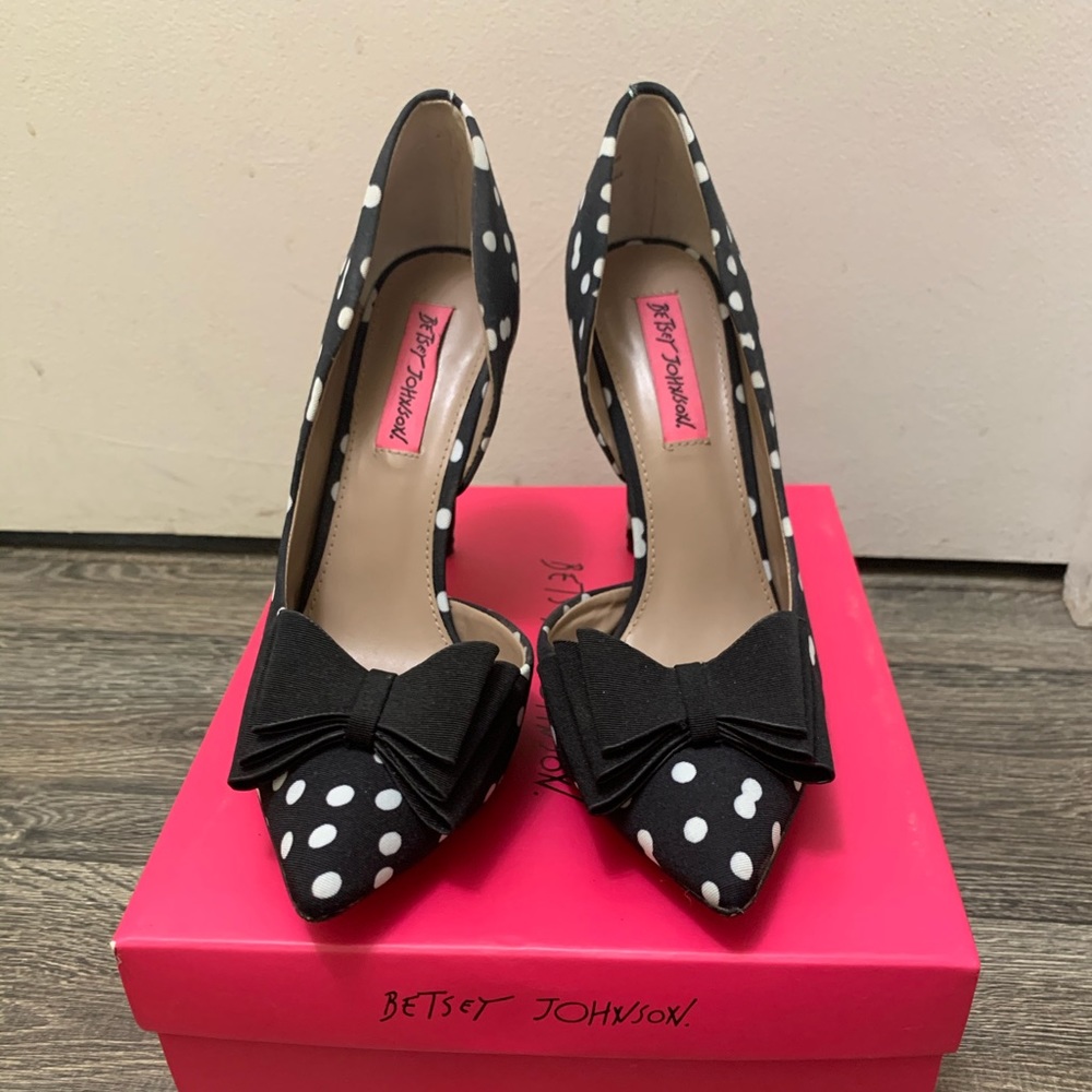 Betsey Johnson Polka Dot Heels